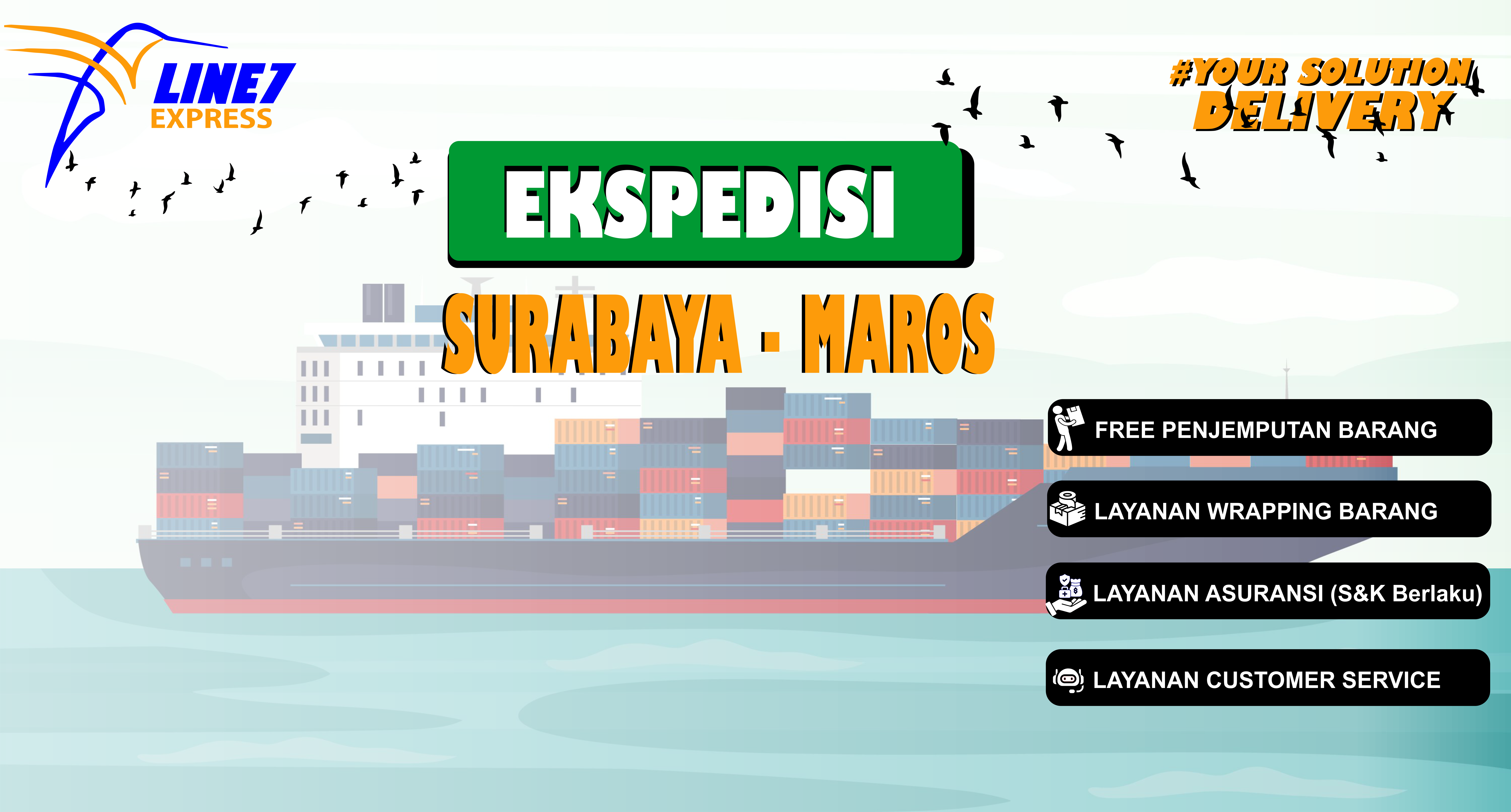 Ekspedisi Surabaya Maros Murah